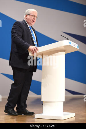 Foto muss Gutgeschrieben © Alpha Presse 079965 02/10/2016 Patrick McLoughlin Parteitag der Konservativen Partei 2016 Am Birmingham ICC Stockfoto