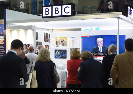 Foto © gutgeschrieben werden Alpha Presse 079965 02/10/2016 Atmosphäre Parteitag der Konservativen Partei 2016 Am Birmingham ICC Stockfoto