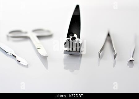 Ein Bild von Nagel Maniküre Stockfoto