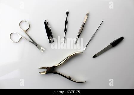 Ein Bild von Nagel Maniküre Stockfoto