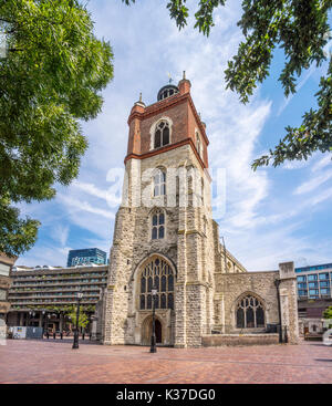 St Giles Cripplegate, Fore Street, Barbican, London, UK Stockfoto
