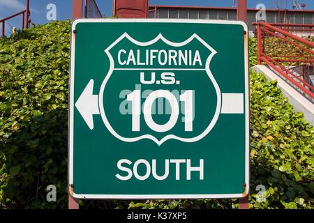 Schild in den Vereinigten Staaten von Amerika Stockfoto