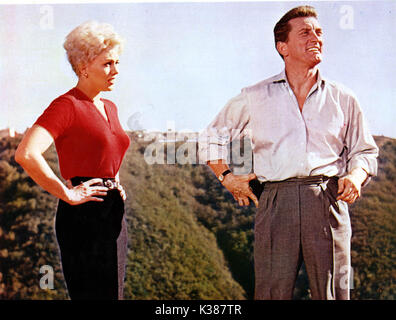 Fremde, WENN WIR UNS TREFFEN KIM NOVAK UND KIRK DOUGLAS Datum: 1960 Stockfoto