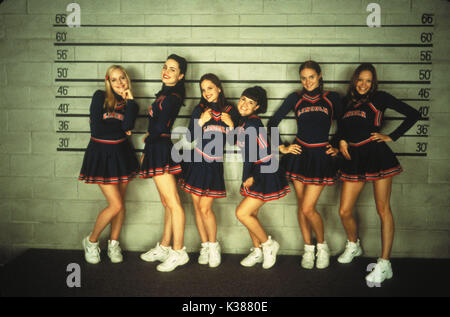 ZUCKER & GEWÜRZE VON LINKS NACH RECHTS MARLEY SHELTON, MELISSA GEORGE, MENA SUVARI, SARA MARSH, RACHEL BLANCHARD UND ALEXANDRA HOLDEN – FILMVERÖFFENTLICHUNG AUS NEW LINE CINEMA Datum: 2001 Stockfoto