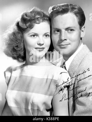 JOHN AGAR, Shirley Temple Stockfoto