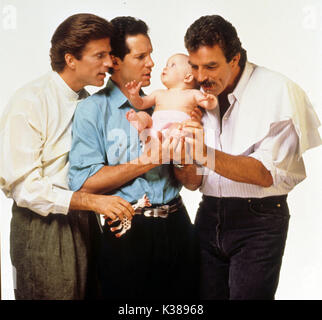 DREI MÄNNER UND EIN BABY TED DANSON, STEVE GUTTENBERG, TOM SELLECK VATERSCHAFT BABYS DREI MÄNNER UND EIN BABY TED DANSON, STEVE GUTTENBERG, TOM SELLECK VATERSCHAFT BABYS Datum: 1987 Stockfoto