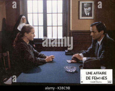 UNE AFFAIRE DE FEMMES Isabelle Huppert Datum: 1988 Stockfoto