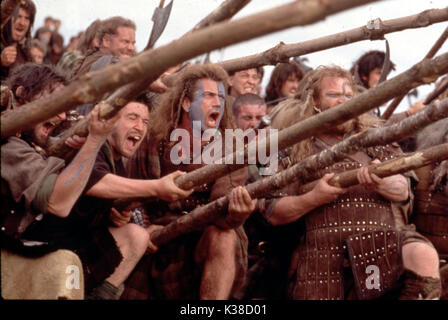 BRAVEHEART MEL GIBSON ICON ENTERTAINMENT INTERNATIONAL Datum: 1995 Stockfoto