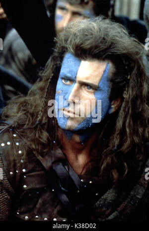 BRAVEHEART MEL GIBSON ICON ENTERTAINMENT INTERNATIONAL Datum: 1995 Stockfoto