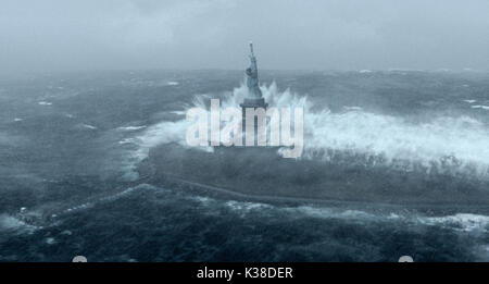 Übermorgen betrifft: extreme Wetter Standort: NEW YORK, die FREIHEITSSTATUE Datum: 2004 Stockfoto