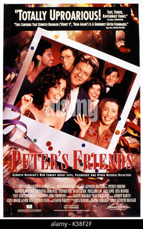 PETER'S FRIENDS (UK 1992) POSTER BBC-FILME/KANAL 4-FILME/RENAISSANCE-FILME/SAMUEL GOLDWYN-UNTERNEHMEN PETER'S FRIENDS (UK 1992) POSTER BBC-FILME/KANAL 4-FILME/RENAISSANCE-FILME/SAMUEL GOLDWYN-UNTERNEHMEN Datum: 1992 Stockfoto