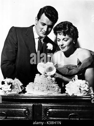 ROCK HUDSON und PHYLLIS GATES Stockfoto