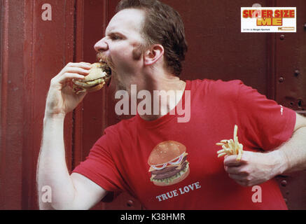 SUPER SIZE ME MORGAN SPURLOCK Datum: 2004 Stockfoto