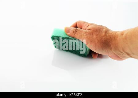 Ein Bild der Reinigung einer Oberfläche - Allgemeine Ordnung und Sauberkeit (verschiedene Farben) Stockfoto