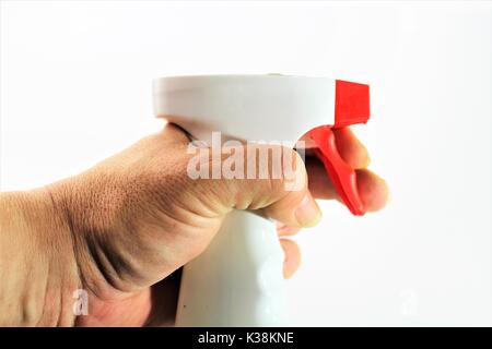 Ein Bild der Reinigung einer Oberfläche - Allgemeine Ordnung und Sauberkeit (verschiedene Farben) Stockfoto