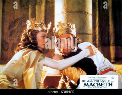 Die TRAGÖDIE DES MACBETH FRANCESCA ANNIS, als Lady MacBeth JON FINCH, wie MacBeth Stockfoto