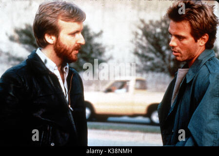 Der TERMINATOR Regisseur James Cameron, Michael Biehn Datum: 1984 Stockfoto
