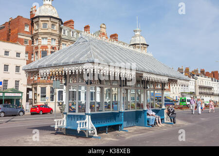 Bügeleisen Tierheim am Meer, Weymouth, Dorset UK Stockfoto