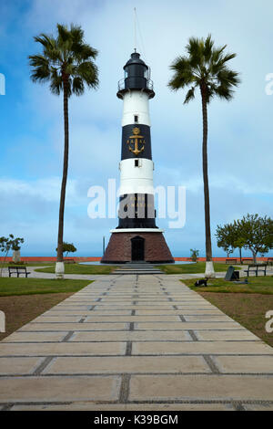 Miraflores Leuchtturm, Antonio Raimondi Park, Miraflores, Lima, Peru, Südamerika Stockfoto