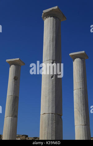 Haus des Dionysos, archäologische Stätte von Delos, Delos, Griechenland Stockfoto