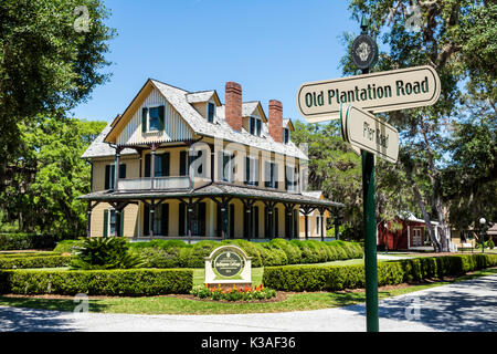 Georgia, Jekyll Island, Barrier Island, Jekyll Island Club Resort, historischer Bezirk, Hotel Hotels Unterkunft Inn Motel Motels, DuBignon Cottage, 1884, außen, Stockfoto