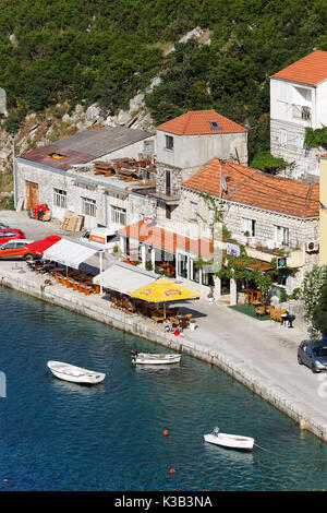 Anzeigen von Sobra, insel Mljet, Dubrovnik-Neretva, Dalmatien, Kroatien Stockfoto