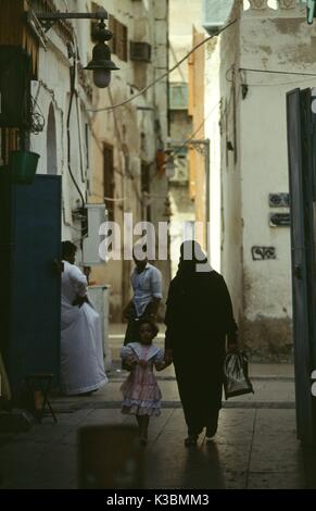 Saudi-arabien Geschäfts- und Stadt am Roten Meer, Jeddah. Stockfoto