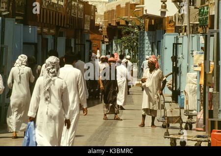 Saudi-arabien Geschäfts- und Stadt am Roten Meer, Jeddah. Stockfoto