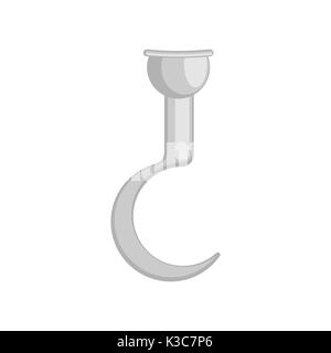 Pirat hook isoliert. piratical Prothese Hand. Vector Illustration Stock Vektor