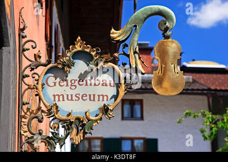 Deutschland, Bayern, Oberbayern, Werdenfelser Land, Mittenwald, geigenbau Museum, Stockfoto