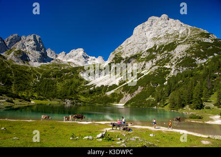 Österreich, Tirol, Ehrwald, Seebensee, Stockfoto