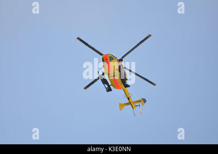 Deutschland, Bayern, Rettungshubschrauber, Antenne Rettung, Stockfoto