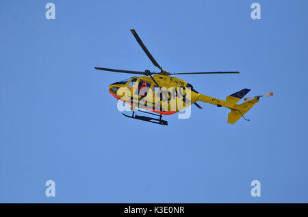 Deutschland, Bayern, Rettungshubschrauber, Antenne Rettung, Stockfoto