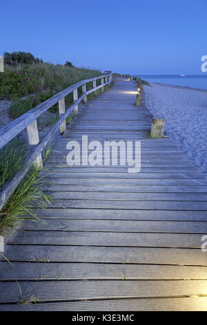 Promenade am Strand Pelzerhaken, Neustadt in Holstein, Ostsee, Ostholstein, Schleswig-Holstein, Deutschland, Stockfoto