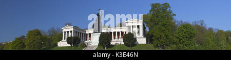 Bavaria vor der Ruhmeshalle (Hall of Fame) auf der Theresienwiese, München Ludwigvorstadt Isarvorstadt, Oberbayern, Bayern, Deutschland, Stockfoto