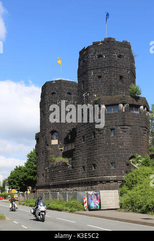 Deutschland, Rheinland-Pfalz, Remagen, Brücke von Remagen, Ruine, Stockfoto