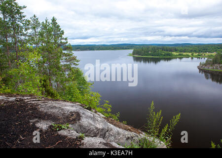 Ruskeala Marmorsteinbruch, Karelien, Russland Stockfoto