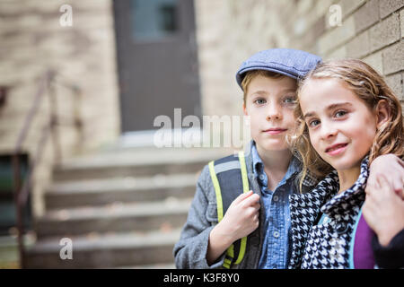 Vor jugendlich Kind in der Schule Stockfoto