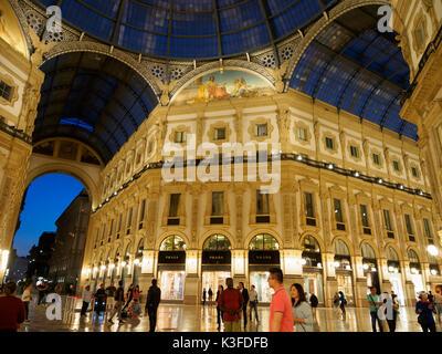 Galleria Vittorio Emmanuele, Mailand, Italien Stockfoto