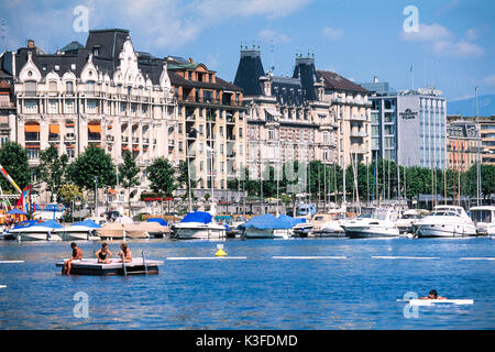 Im Genfer See Genf, Schweiz Stockfoto