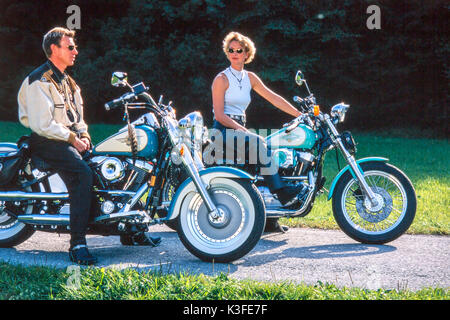 Paar von Harley Davidson Motorräder Stockfoto