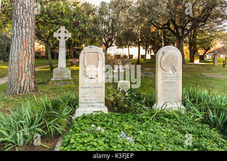 Grab von John Keats, cemeterio acattolico Stockfoto