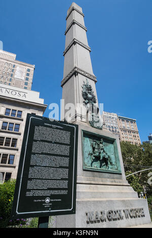 Allgemeinen Wert Monument, Fifth Avenue und 25th Street, NYC Stockfoto