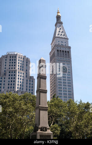 Allgemeinen Wert Monument, Fifth Avenue und 25th Street, NYC Stockfoto