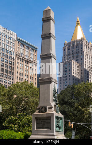 Allgemeinen Wert Monument, Fifth Avenue und 25th Street, NYC Stockfoto