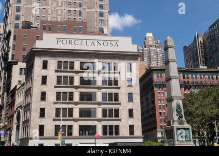 Allgemeinen Wert Monument, Fifth Avenue und 25th Street, NYC Stockfoto