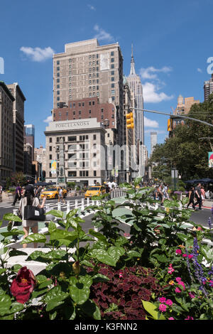 Das Porcelanosa Building befindet sich in der Nähe des Madison Square Park im Flatiron District, New York City, USA Stockfoto