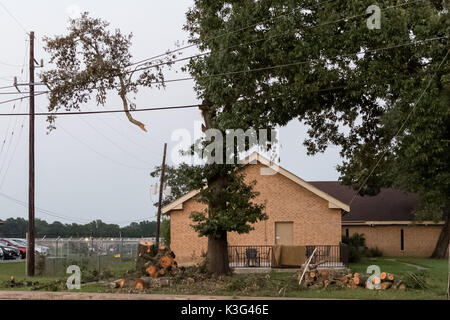 Houston, Texas, USA. 1. Sep 2017. Schäden vom tropischen Sturm Harvey's 50 plus Zoll Regen in 48 Stunden in der North West Houston. Credit: Maria Lysaker/ZUMA Draht/Alamy leben Nachrichten Stockfoto