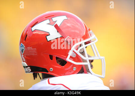 Pittsburgh, PA, USA. 2. Sep 2017. Alvin Bailey #5 Während der Pitt Panthers vs Youngstown St. Pinguine Spiel am Heinz Feld in Pittsburgh, PA. Jason Pohuski/CSM/Alamy leben Nachrichten Stockfoto