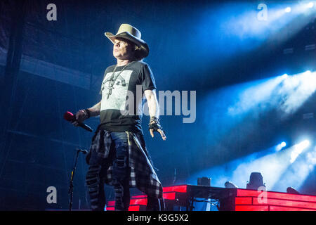 Vancouver, Kanada. 1. Sep 2017. American Rock Band Guns N' Roses während ihrer "Nicht in diesem Leben"-Tour im BC Place Stadium in Vancouver, BC, Kanada. Credit: Jamie Taylor/Alamy Leben Nachrichten. Stockfoto